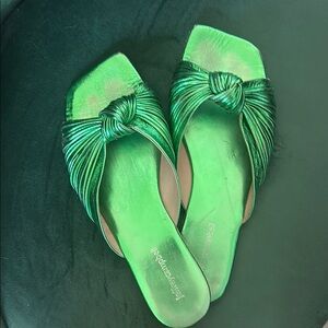 Jeffrey Campbell Green Slide Sandals